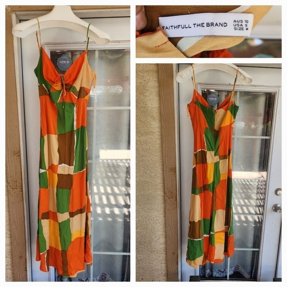 Tempio Dress in Costa Smeralda Print FAITHFULL THE‎ BRAND - Picture 2 of 2